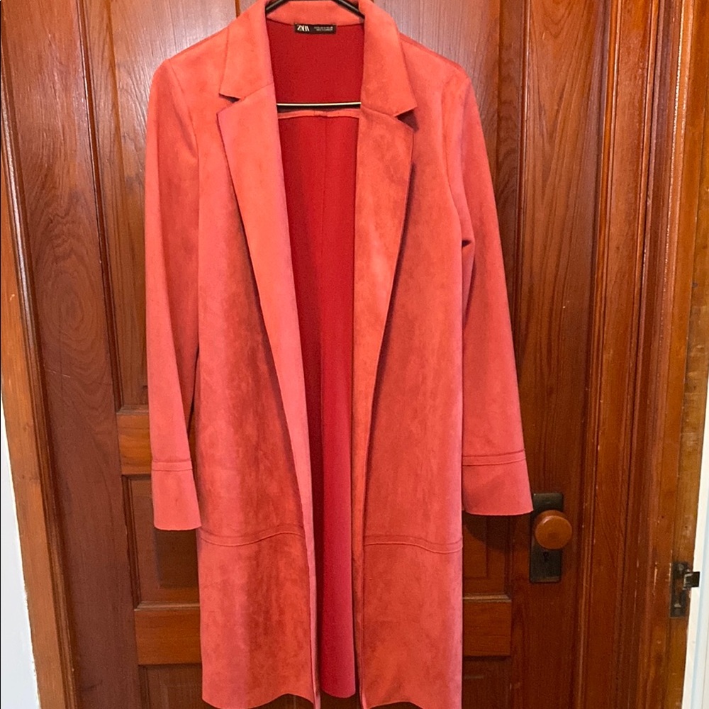 🔥🔥🔥🔥🔥Zara Redish orange Trench Coat Elegant